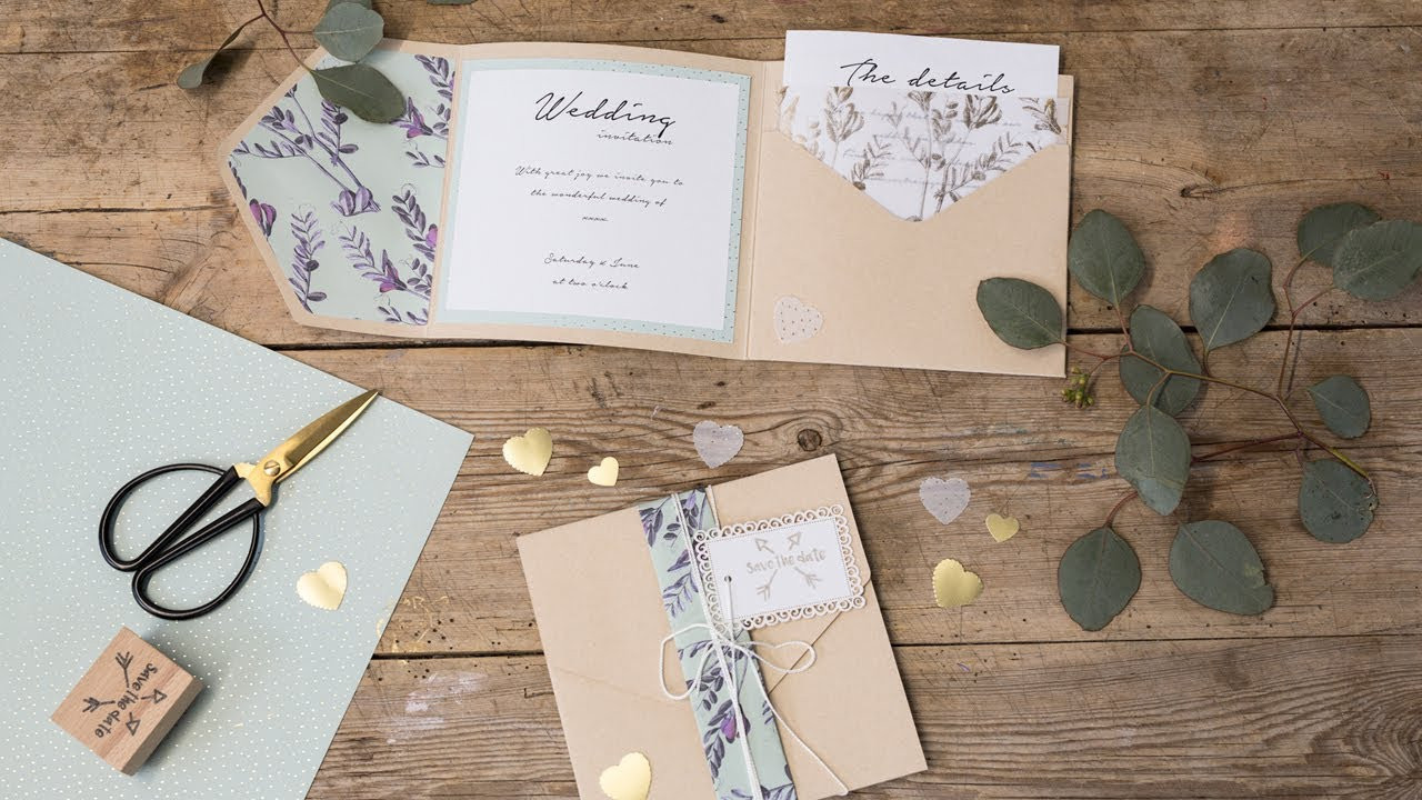 Wedding Invitation Ideas DIY
 DIY Homemade wedding invitations by Søstrene Grene
