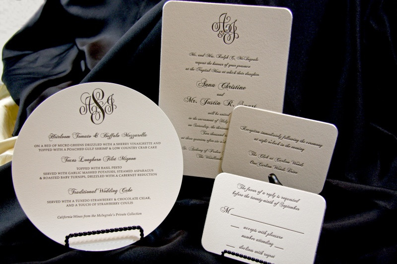 Wedding Invitations Houston
 Letterpress Wedding invitations Houston