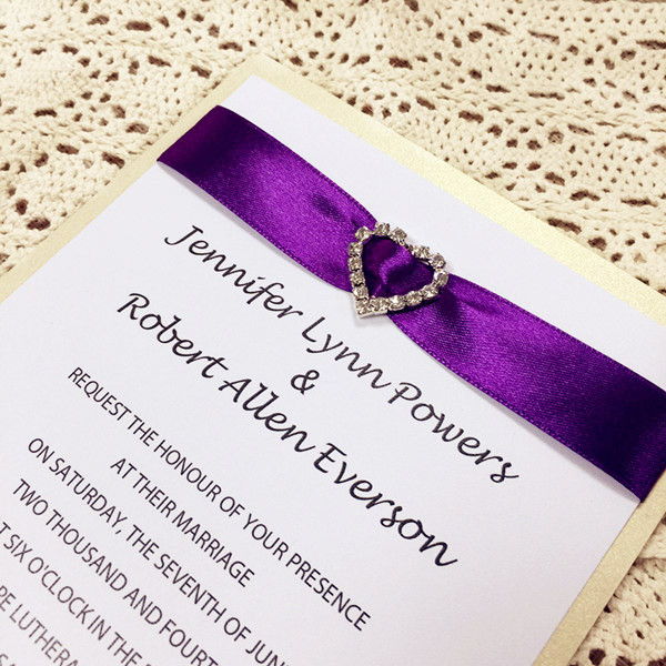 Wedding Invitations Purple
 Purple Wedding Invitations By Elegant Wedding Invites