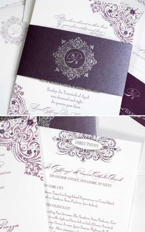 Wedding Invitations Purple
 wedding invitations and baby shower invitations share How