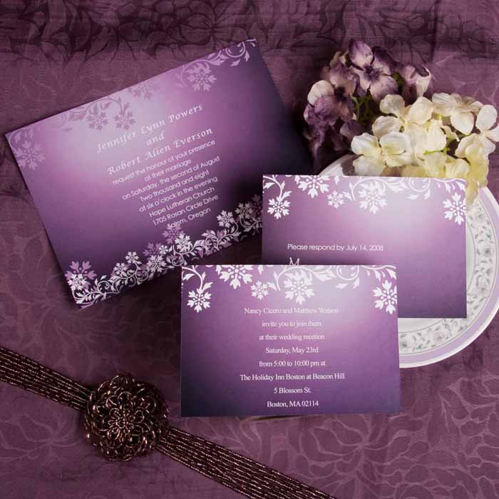 Wedding Invitations Purple
 6 Perfect Fall Wedding Colors Ideas And Wedding Invitations