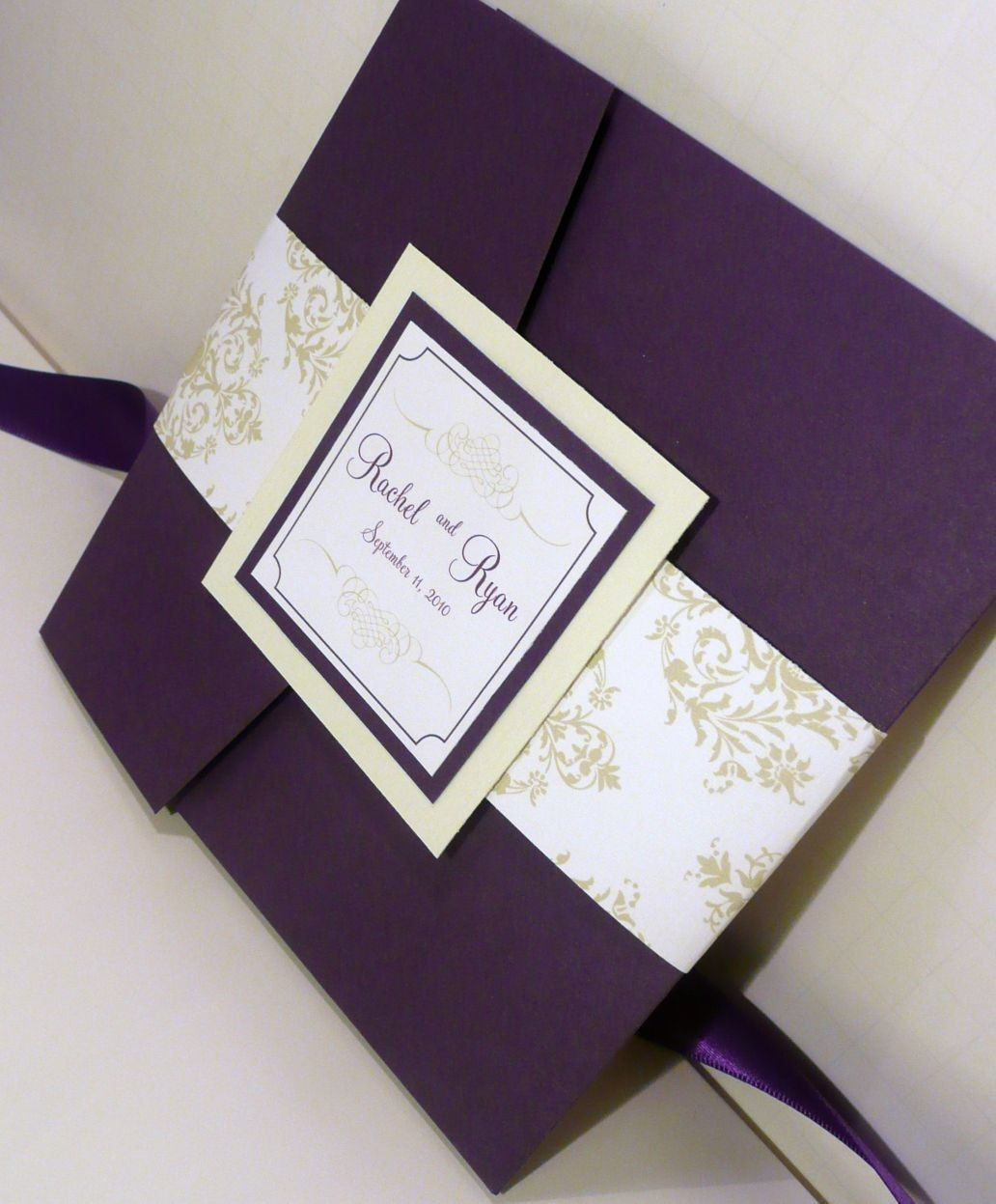 Wedding Invitations Purple
 Royalty and Elegant Purple Wedding Invitations