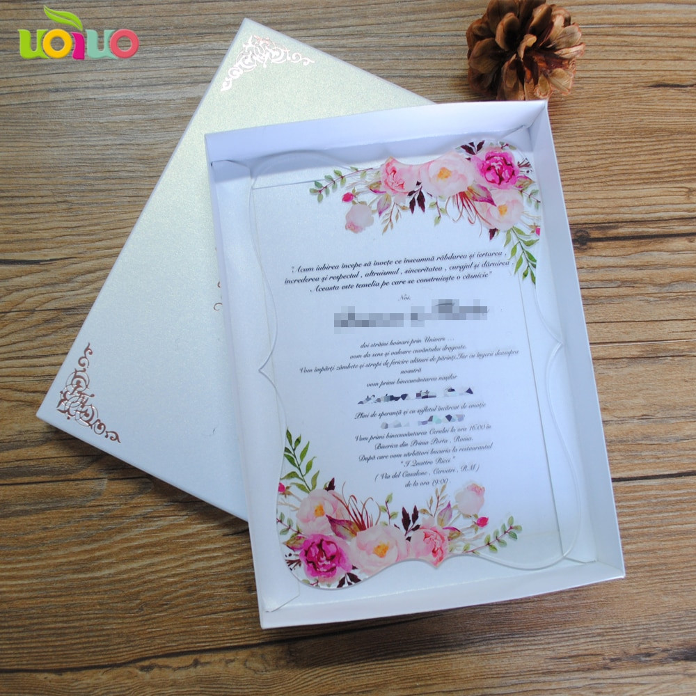 Wedding Invitations With Picture
 Popular hot laser cut simple flower lace wedding