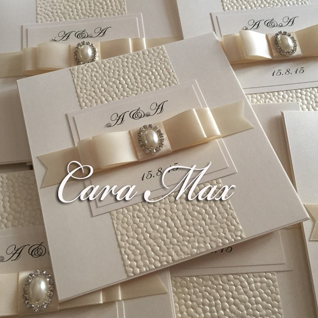 Wedding Invitations With Picture
 Aliexpress Buy CA0651 Handmade Pretty Bow Wedding