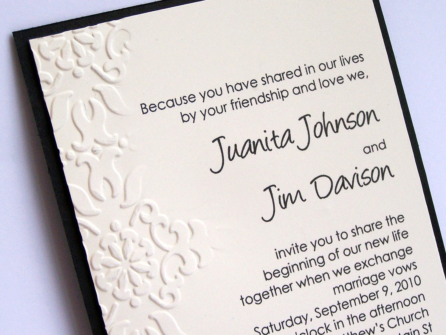 Wedding Invitations Wording
 Julie s Stamping Spot Stampin Up Project Ideas by