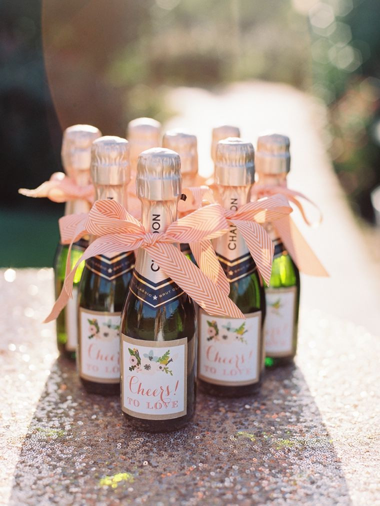 Wedding Labels For Favors
 Chic & Charming Peach Wedding Ideas
