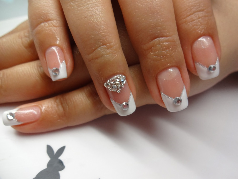 Wedding Nails Gel
 Gel Mani Bling Bridal Nails – nailartexpress
