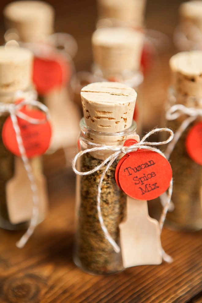 Wedding Party Favors
 Make your own adorable spice dip mix wedding favors