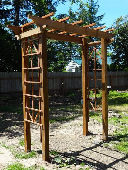 Wedding Pergola DIY
 DIY Arbor by Meg Pad t Free plans for a gorgeous arbor