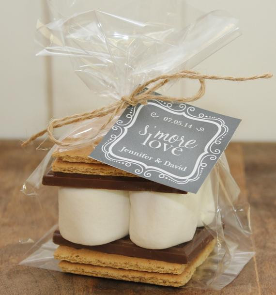 Wedding Reception Favors
 24 S mores Wedding Favor Kits Any Label Design by thefavorbox