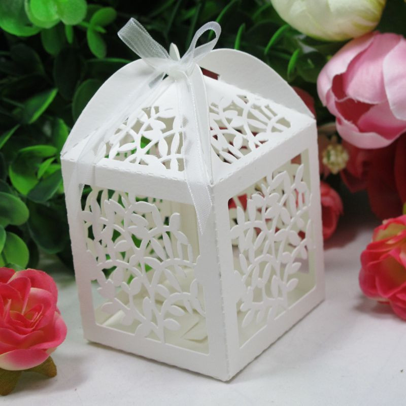 Wedding Reception Favors
 50xLove Tree Laser Cut Candy Box Gift Sweets Boxes W