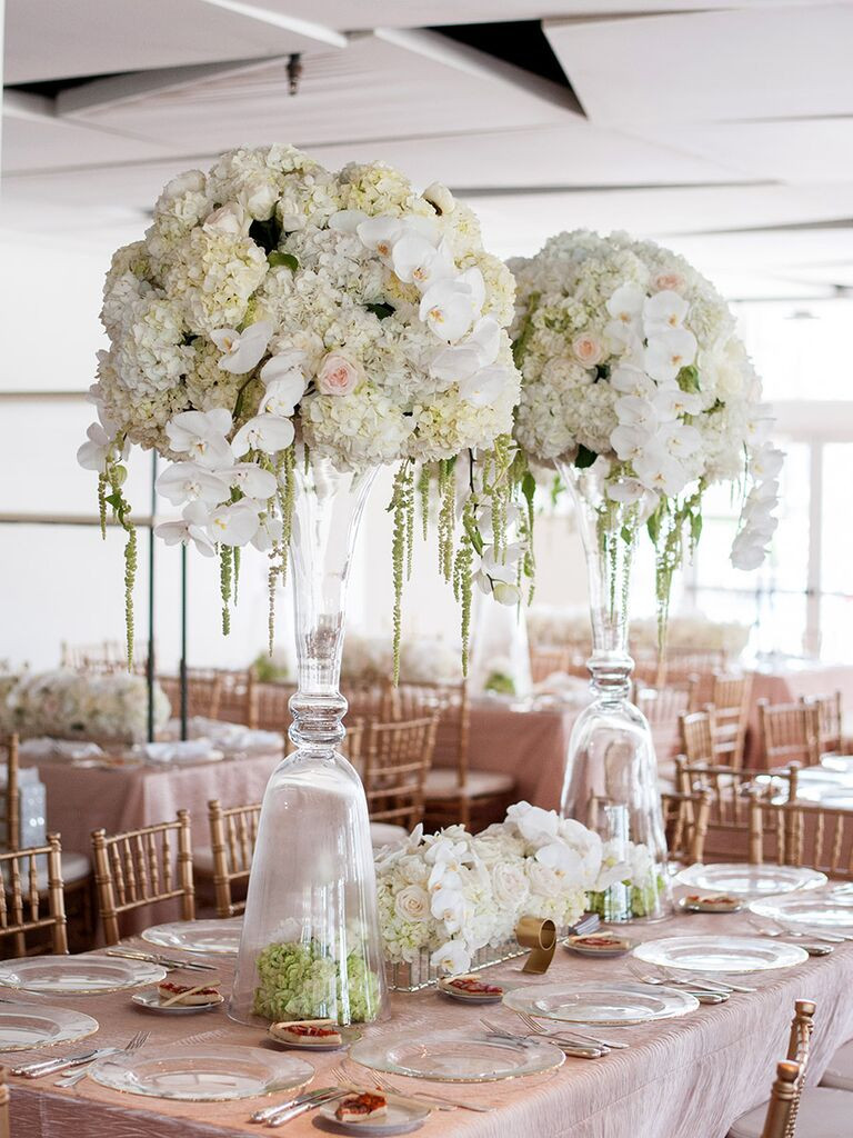 Wedding Reception Flowers
 Stunning Tall Centerpieces for Wedding Receptions