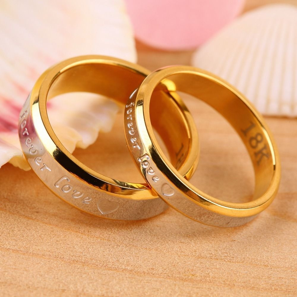 Wedding Ring Pics
 USA 2Pcs 18K Rose Gold Forever Love Couple Engagement