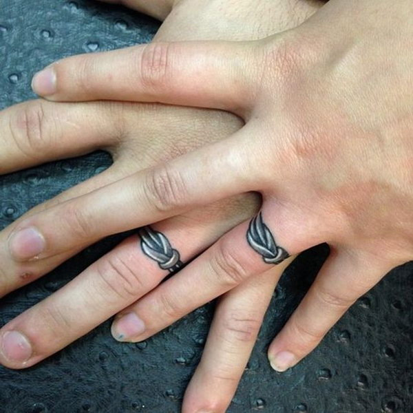 Wedding Ring Tattoo Designs
 40 Sweet & Meaningful Wedding Ring Tattoos