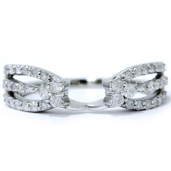 Wedding Ring Wrap
 1 2CT Diamond Wrap Guard Ring Womens Engagement by Pompeii3