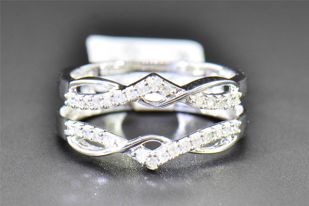 Wedding Ring Wrap
 Diamond Enhancer Wrap Solitaire Engagement Ring 1 4 Ct 10K