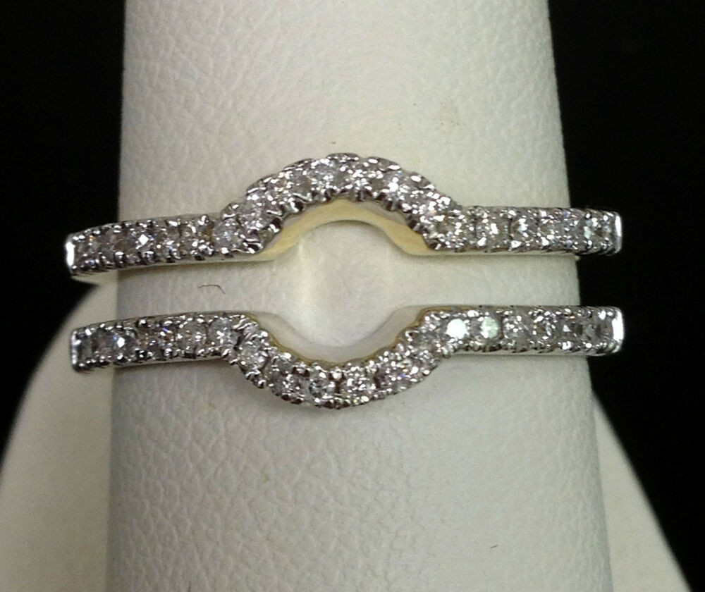 Wedding Ring Wrap
 Solitaire Enhancer Diamonds Ring Guard Wrap 14k Yellow