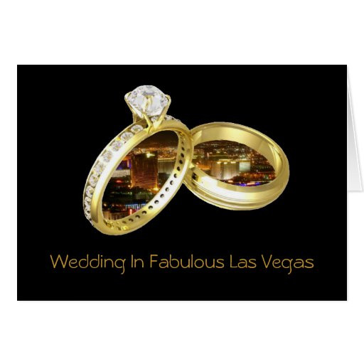 Wedding Rings Las Vegas
 Wedding In Fabulous Las Vegas "RINGS" Card