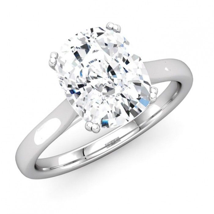 Wedding Rings Under 500
 Classic Solitaire Cushion Diamond Engagement Ring