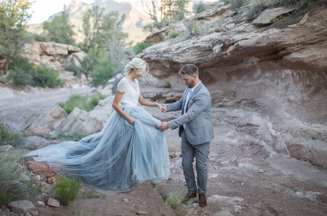 Wedding Rings Utah
 Desert Wedding Inspiration at Zion National Park