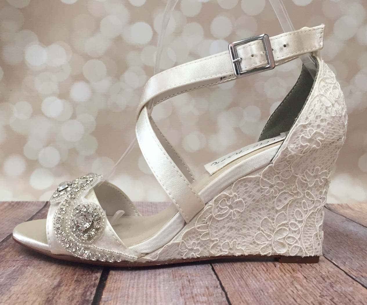 Wedding Shoe Wedges
 Ivory Wedding Shoes Lace Wedding Wedges Ivory Lace Wedges