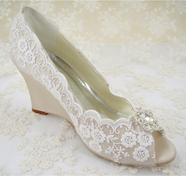 Wedding Shoe Wedges
 Rhinestones Bridal Shoes Women s Wedding Shoes Wedges