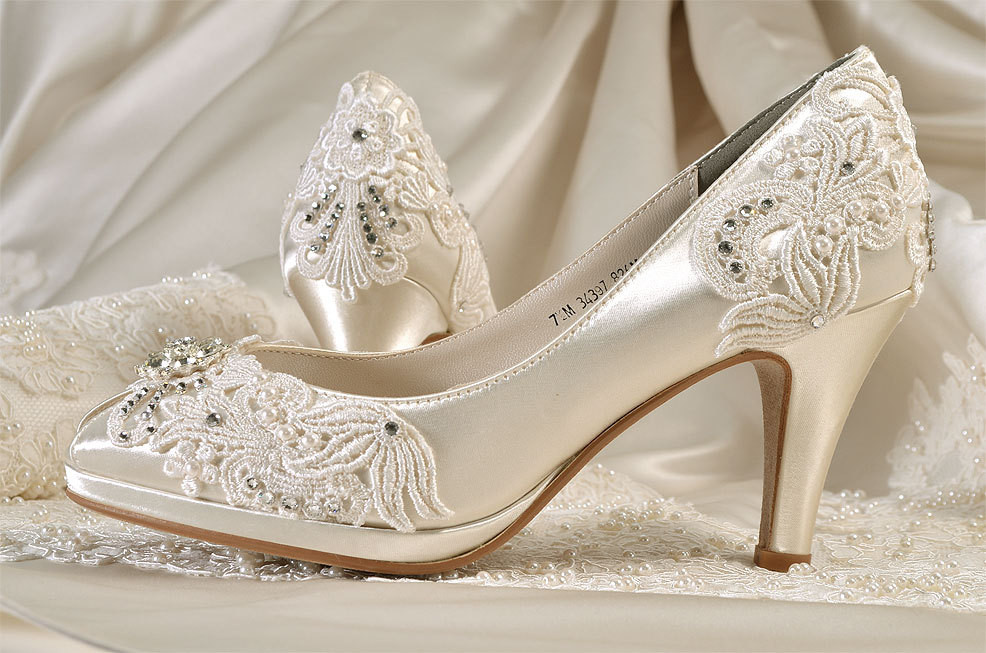 Wedding Shoes With Lace
 Womens Wedding Shoes Wedding ShoesVintage Lace Wedding