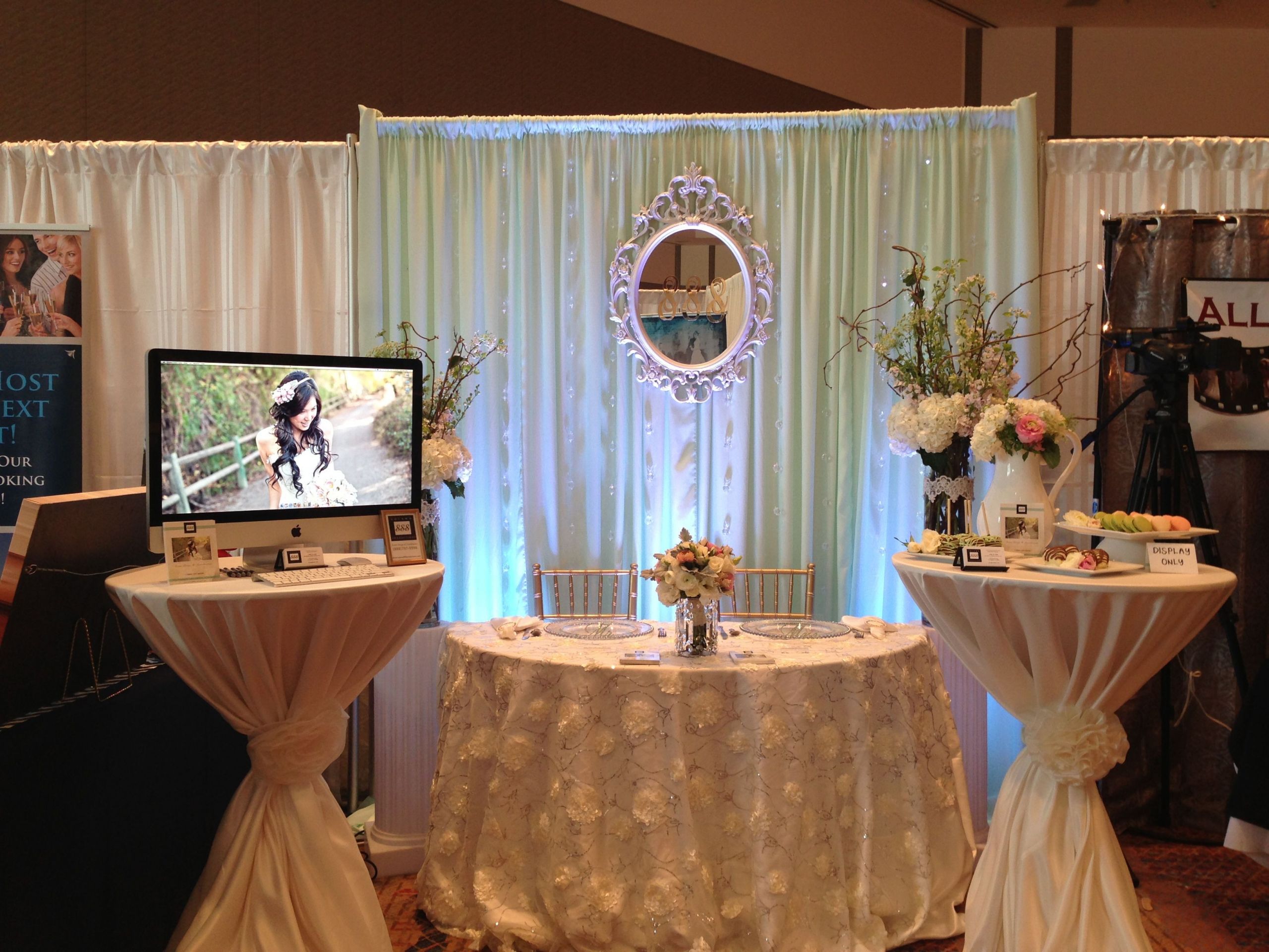 Wedding Show Themes
 Pretty wedding booth at the Premiere Bridal Show
