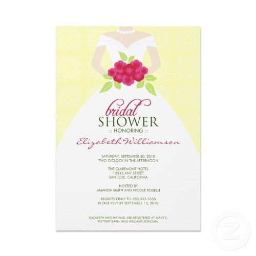 Wedding Shower Invitation Wording
 Sample Bridal Shower Invitations Wording