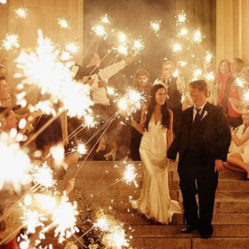 Wedding Sparkler Photos
 15 Epic Wedding Sparkler Sendoffs That Will Light Up Any
