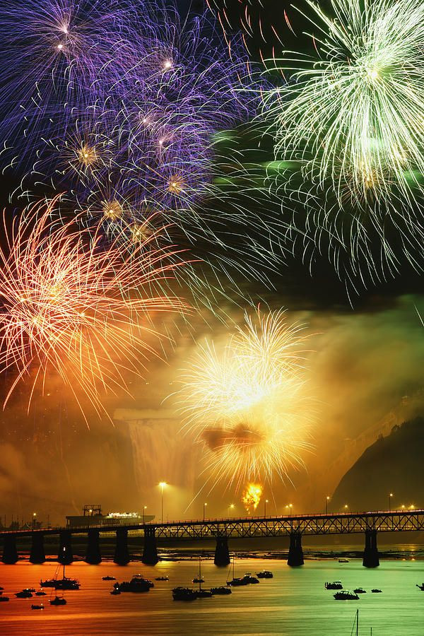 Wedding Sparklers Canada
 Fireworks Over Montmorency Falls Quebec
