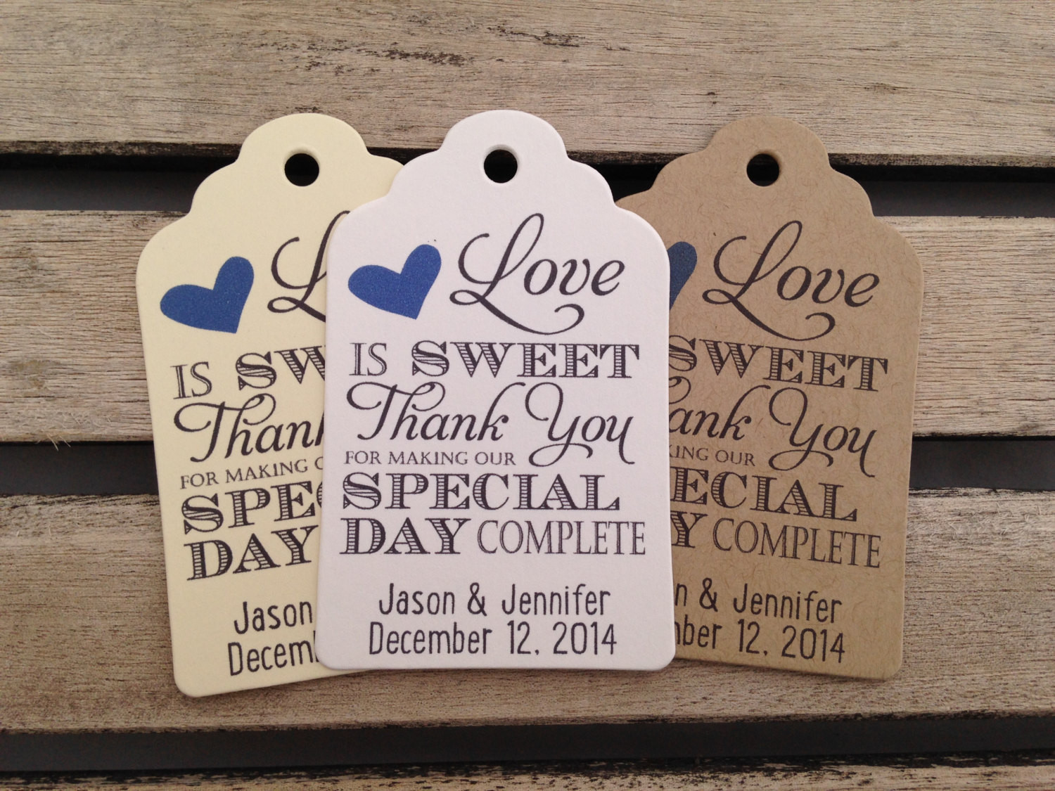 Wedding Tags For Favors
 Wedding Gift Tags Love Is Sweet Thank You For Making Our Day