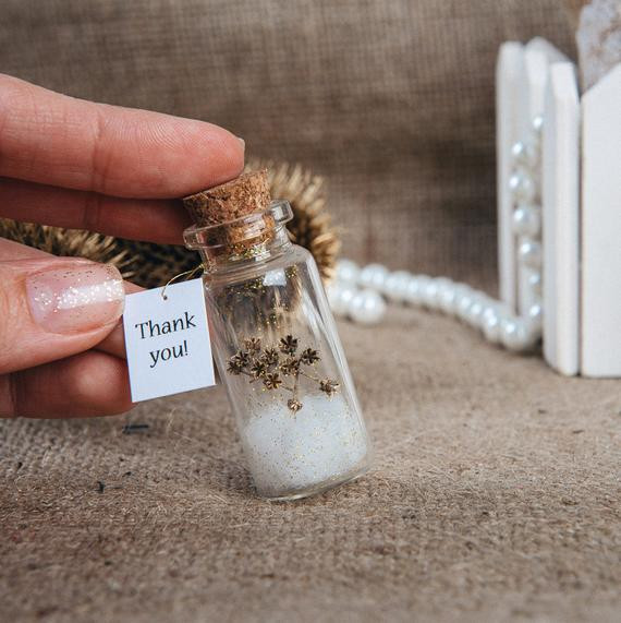 Wedding Thank You Gift Ideas For Guests
 Natural favors Eco wedding favour Thank you bottle Wedding