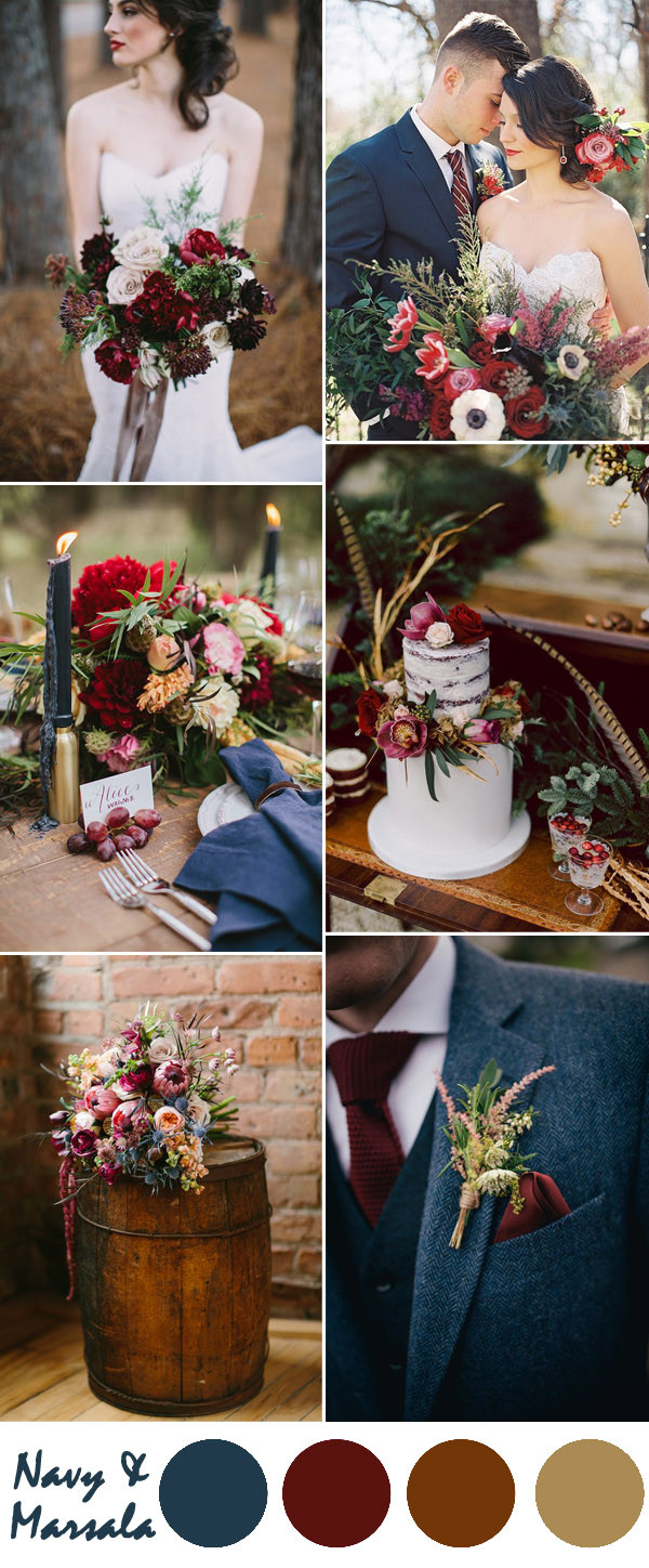 Wedding Themes And Colors
 Ten Most Gorgeous Navy Blue Wedding Color Palette Ideas
