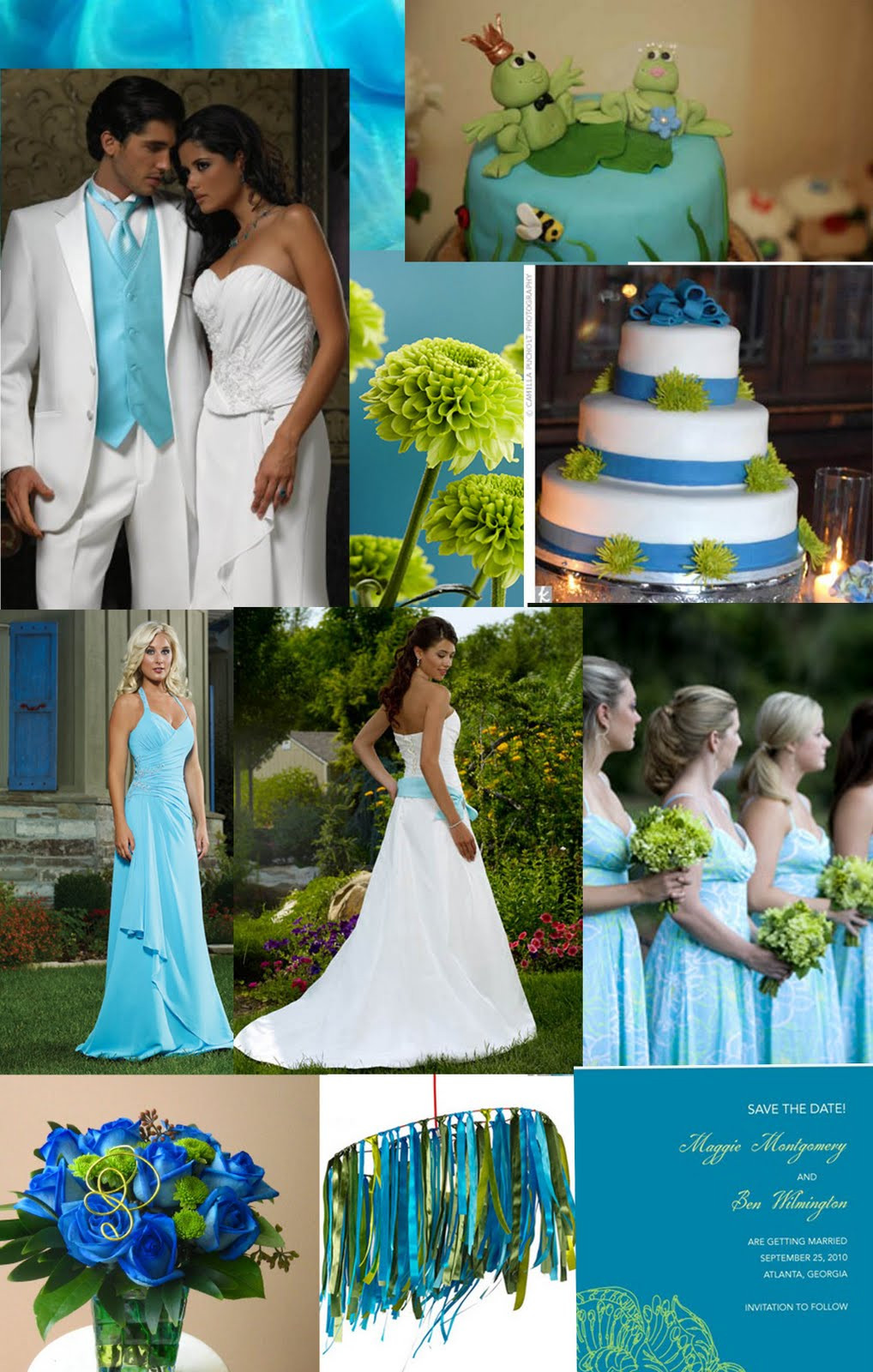 Wedding Themes And Colors
 Weddingzilla Blue Green Turquoise Wedding Inspiration Board