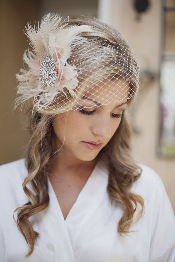 Wedding Updos With Birdcage Veil
 bridal birdcage veil