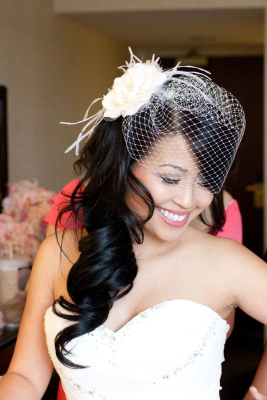 Wedding Updos With Birdcage Veil
 Wedding Hairstyles With Birdcage Elle Hairstyles