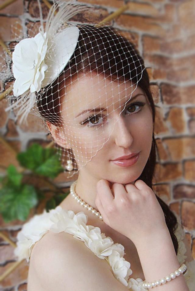 Wedding Updos With Birdcage Veil
 Bridal Mini Hat Wedding Hairstyles Bridal Hair Wedding