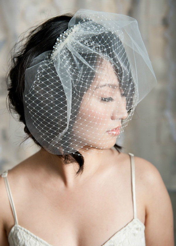 Wedding Updos With Birdcage Veil
 Wedding Hairstyles With Birdcage Veil