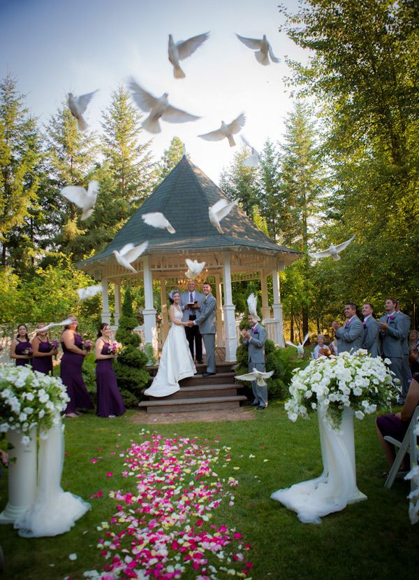 Wedding Venues Spokane
 Fairytale Wedding at Belle Victorian Garden by Crain