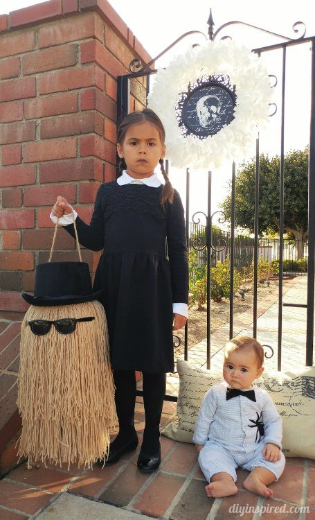 Wednesday Addams Costume DIY
 DIY Baby Pubert Addams Halloween Costume DIY Inspired