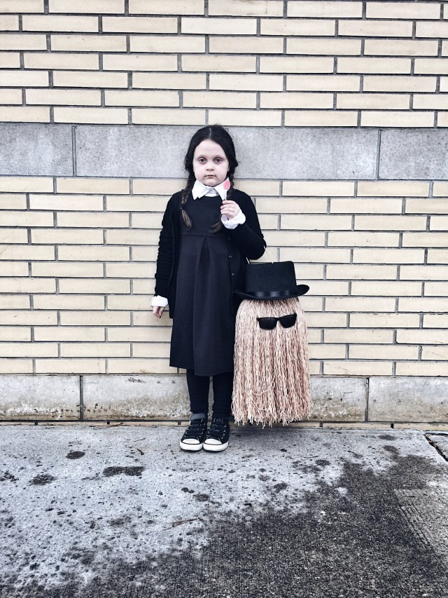 Wednesday Addams Costume DIY
 DIY Cousin It Trick or Treat Bucket livelovesara
