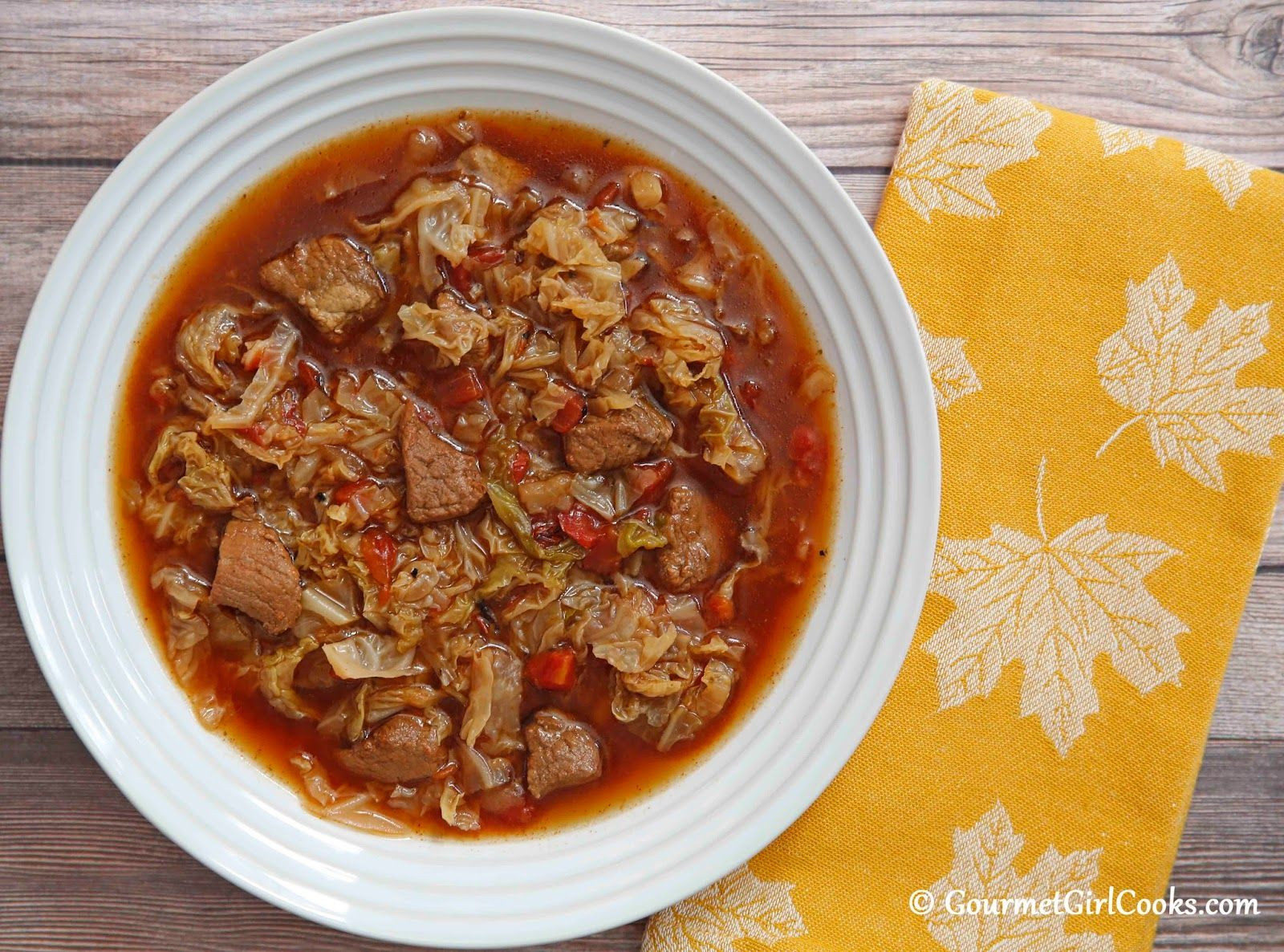 Weight Watchers Cabbage Soup With Ground Beef
 Slow Cooker Spicy Beef & Cabbage Soup Easy Low Carb