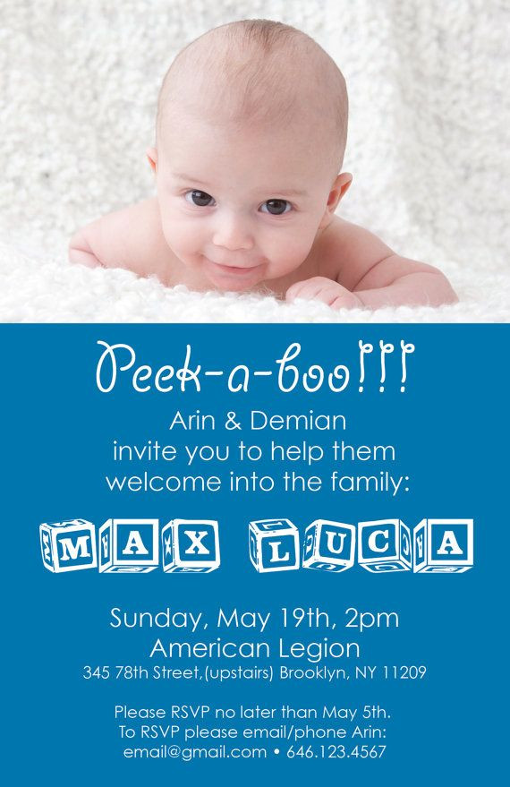 Welcome Baby Party Invitations
 Baby Wel e Party Invitation File DIY Printing by