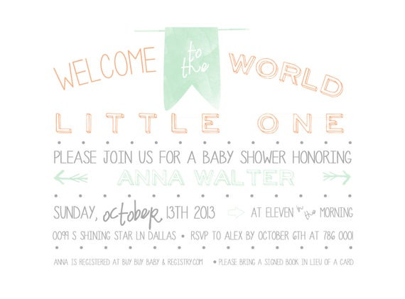 Welcome Baby Party Invitations
 wel e to the world baby shower invitation