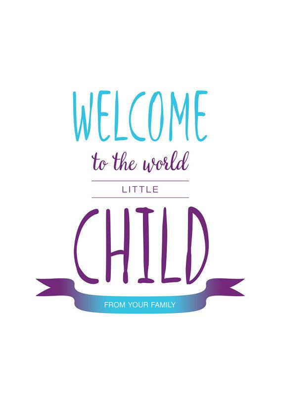 Welcome Quotes For New Born Baby Girl
 Print poster newborn baby Quote prints Wel e to by