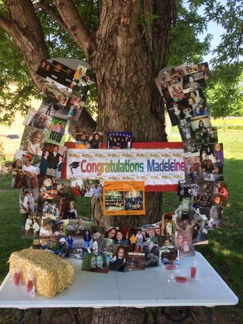 Western Graduation Party Ideas
 Horseshoe shaped picture board for western graduation