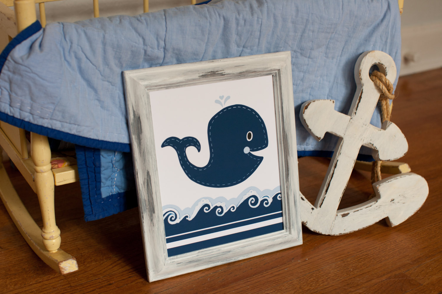 Whale Baby Decor
 Whale nursery Nautical room decor Childrens by