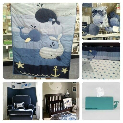 Whale Baby Decor
 Whale themed nursery love the while whale over the crib