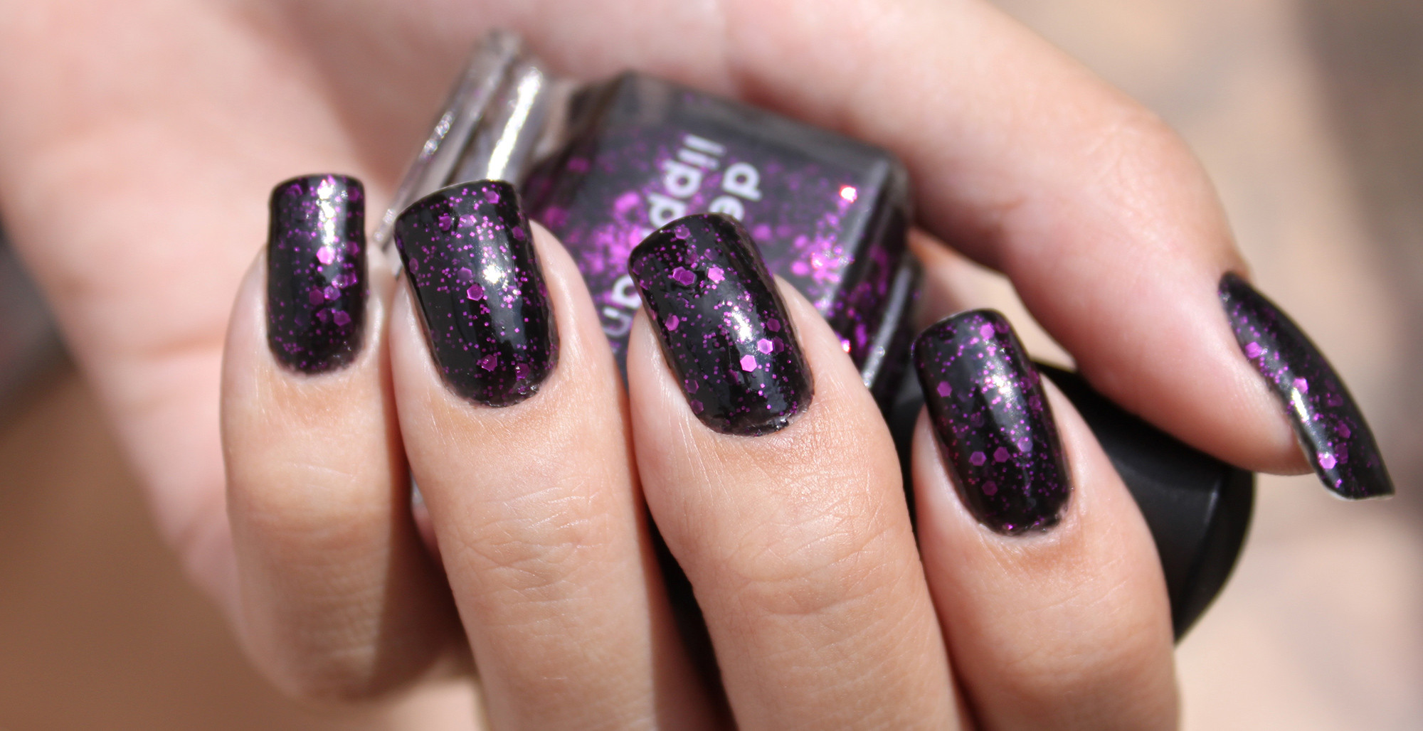 What Nail Colors Are In
 17 Beautiful Dark Purple Nail Designs